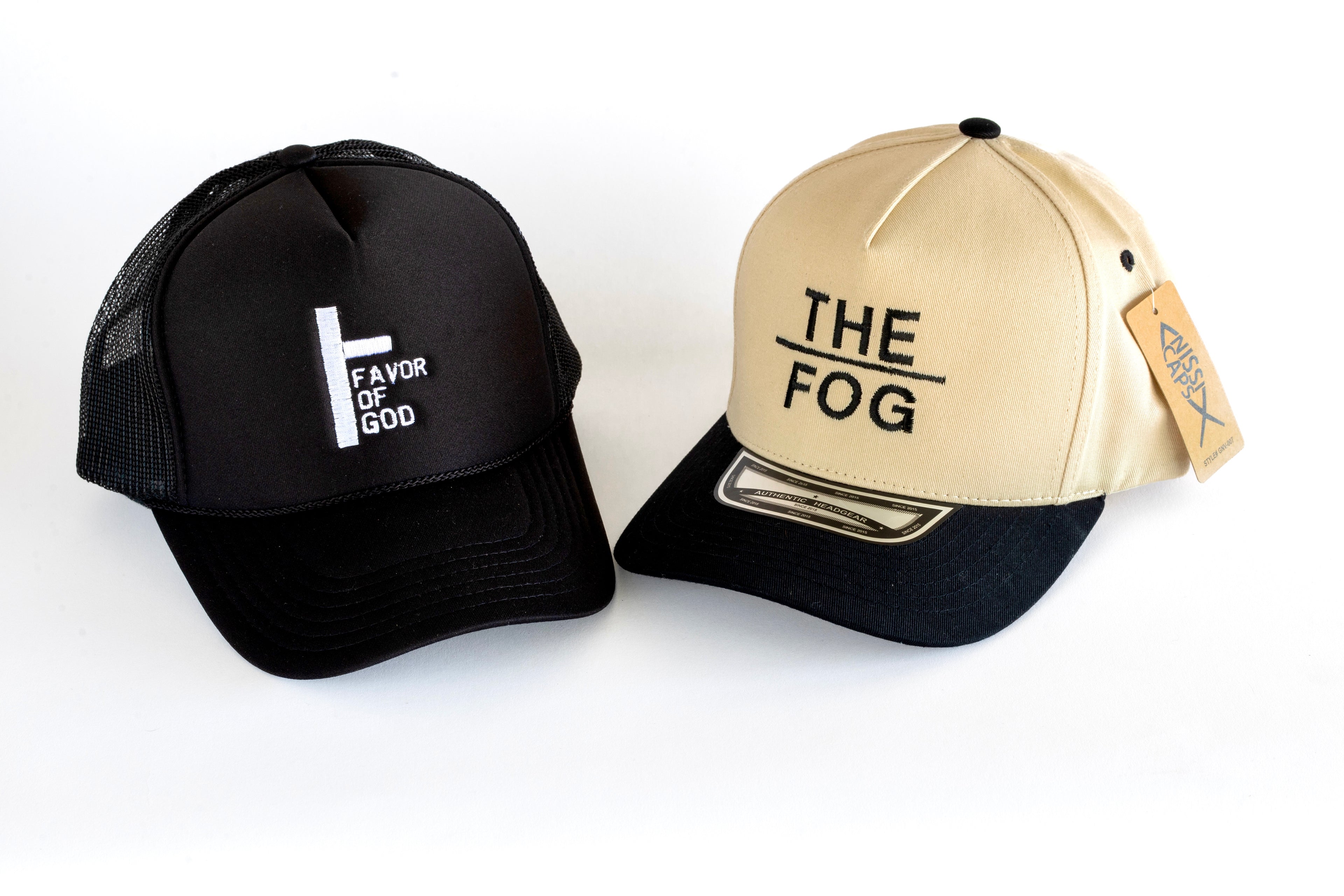 “The FOG" Cream and Black Signature Snap Back